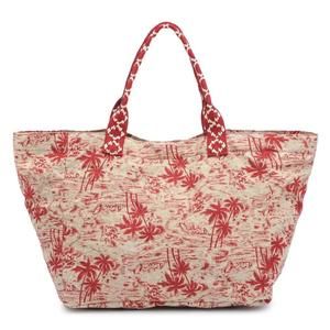 NEW URBAN EXPRESSION women's marbella print tote bag in red